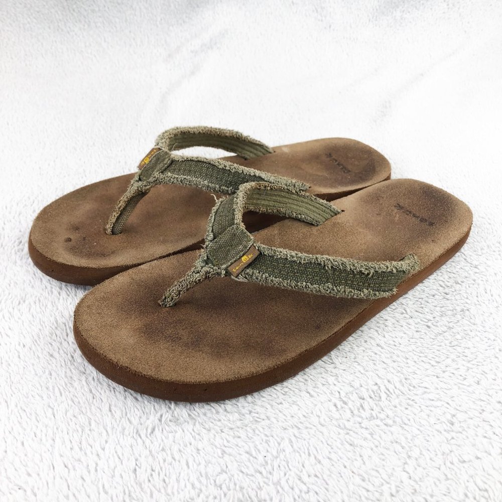 Sanuk Fraid Not Soft Top Men's Casual Flop Flop Sandals, Size 7-7.5